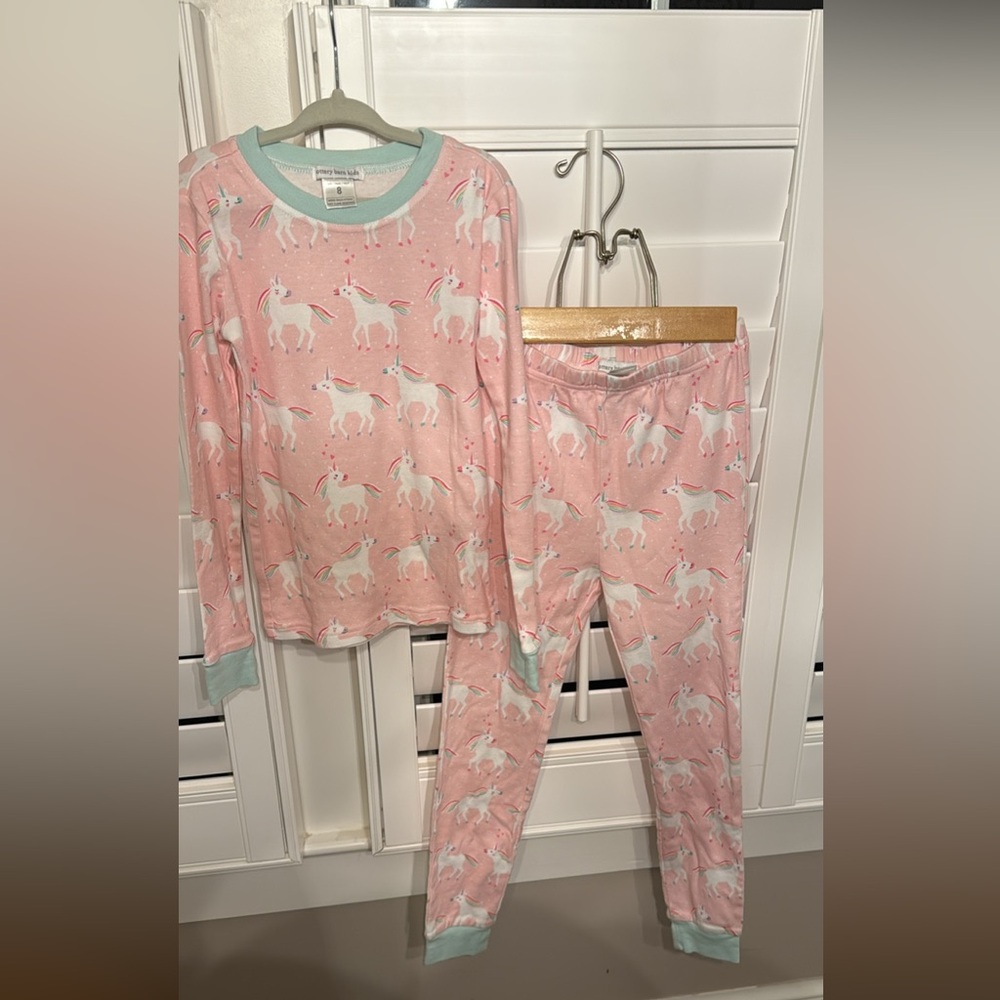 Pottery Barn Kids Pink Unicorn Pajama Set